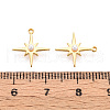 Brass & ABS Plastic Imitation Pearl Charms KK-N263-05G-3