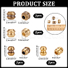  8Pcs 4 Styles Outdoor EDC Tool Brass Parachute Rope European Beads KK-NB0003-64-2