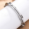 304 Stainless Steel Link Chain Bracelets for Women Men BJEW-R018-05P-3