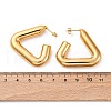 Triangle 304 Stainless Steel Stud Earrings EJEW-A125-12G-5