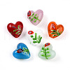 Handmade Bumpy Millefiori Glass Beads LAMP-N024-42-1