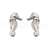 Brass Stud Earrings EJEW-R032-04P-4