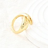 Brass Cuff Rings for Women RJEW-F184-08F-G-4