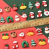 48Pcs 12 Styles Christmas Theme Opaque Resin Pendants RESI-FS0001-73-5