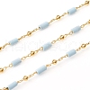 Handmade Natural Turquoise Beaded Chains CHC-E021-01F-4