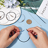 SUNNYCLUE 40Pcs 2 Colors Heavy Duty 304 Stainless Steel Wire Cable Keychains FIND-SC0012-02-3