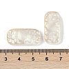Spray Painted Transparent Glass Connector Charms X1-GLAA-H035-06A-3