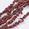 Natural Red Jasper Bead Strands X-G-R192-20-1