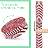 5 Yards Polycotton Jacquard Arrow Ribbon OCOR-WH0078-173A-2