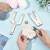 Wood Pom Pom Maker Kit WOOD-WH0050-008-3