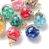 10Pcs Glass Ball Pendants GLAA-YW0001-80-2