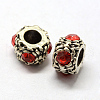 Alloy Rhinestone European Beads MPDL-R043-06D-1
