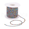 Brass Rhinestone Strass Chains CHC-R125-S6-15S-6