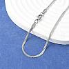 Non-Tarnish 304 Stainless Steel Snake Chain Necklaces NJEW-F195-02A-P-1