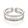 304 Stainless Steel Cuff Rings RJEW-H129-01P-2