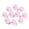 Transparent Crackle Acrylic Beads CACR-N004-01B-2