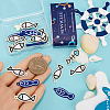 SUNNYCLUE 24Pcs 4 Colors Alloy Enamel Pendants FIND-SC0012-04-3