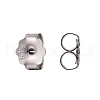 Rhodium Plated 925 Sterling Silver Ear Nuts STER-K167-039P-2