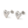 Anti-Tarnish 925 Sterling Silver Stud Earrings for Women EJEW-E307-11P-1