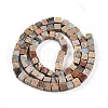 Natural Aqua Terra Jasper Beads Strands G-T140-43B-2