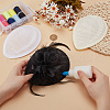 Fingerinspire 3Pcs 3 Colors Linen Mini Hat Fascinator Base AJEW-FG0004-04-3