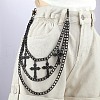 Alloy Curb Chain Multilayer Waist Beads FS-WGFC860-03-1