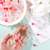 SOFPLATE 600Pcs Transparent Acrylic Bead Caps FACR-SP0001-01-3