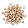 Kissitty ddPrinted Natural Wood Beads WOOD-KS0001-12-3