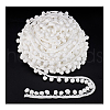 Pom Pom Ball Nylon Trim Ribbon OCOR-WH0078-207-7
