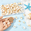 SUNNYCLUE 100Pcs 2 Styles Natural Mixed Cowrie Shell Beads BSHE-SC0001-23-3