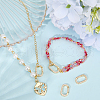 SUNNYCLUE 4Pcs Rack Plated Brass Micro Pave Clear Cubic Zirconia Clasps KK-SC0005-73-4