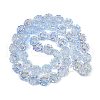 Electroplate Glass Bead Strands GLAA-S387-01D-2