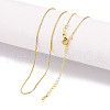 Brass Box Chain Necklaces for Women NJEW-G084-12LG-1