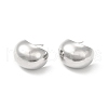 Rack Plating Brass Chubby Stud Earrings for Women EJEW-H091-39P-1