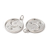 Brass Micro Pave Cubic Zirconia Pendants KK-M246-35P-2