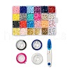 5323Pcs Flat Round & Star & Square Polymer Clay & Acrylic & CCB Plastic Beads DIY-SZ0004-63-1