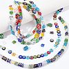 Olycraft 5 Strands 5 Style Rectangle Handmade Millefiori Glass Beads Strands LK-OC0001-10-4