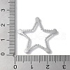 Stainless Steel Color 304 Stainless Steel Rhinestonet Pendants STAS-Q312-02D-P-3