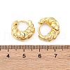 Twist Ring Rack Plating Brass Hoop Earring for Women EJEW-H091-14G-2