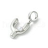 Rack Plating Brass with ABS Plastic Pearl European Dangle Charms KK-G501-02Y-P-2