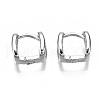 Brass Hoop Earrings EJEW-S201-245P-2