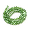 Electroplate Glass Beads Strands EGLA-R016-4m-15-3