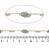 Handmade Natural Green Aventurine Nuggest Beaded Chains CHC-F020-03G-01-2