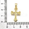 Brass Micro Pave Cubic Zirconia Pendants KK-Z100-38G-05-3