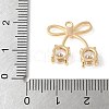 Brass Micro Pave Cubic Zirconia Pendants KK-A253-18G-3