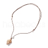 Mother's Day Jewellery Summer Beach Natural Cultured Freshwater Pearl & Natural Shell Pendant Necklaces NJEW-JN05100-04-5