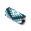 Handmade Glass Seed Beaded European Beads PALLOY-MZ00694-4
