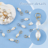 20Pcs 2 Colors Grade A Natural Cultured Freshwater Pearl Rice Charms PALLOY-AB00254-4
