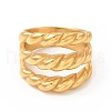Ion Plating(IP) 304 Stainless Steel Finger Rings for Women Men RJEW-C049-30A-G-2