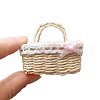 Dollhouse Mini Woven Basket for Kids Supply PW-WG80E1D-01-1